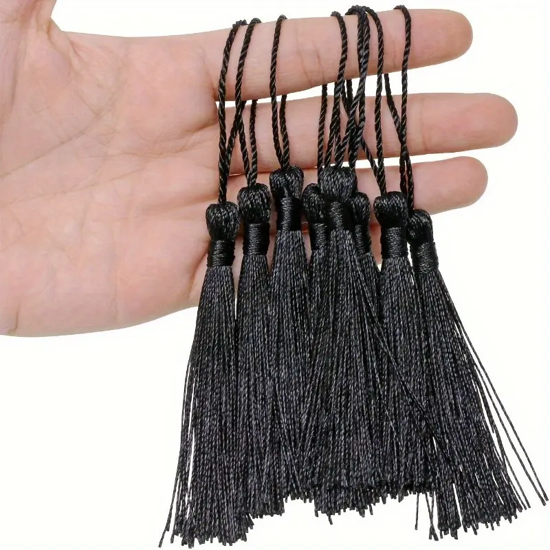 20pcs/set, Mini Silky Handmade Soft Flossy Bookmark Tassels With Cord Loop For Keychain Earring Jewelry Making, Souvenir, Graduation, Clothing Sewing, Gift Tag DIY Craft Projects