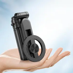 2025 New 4-in-1 Multifunctional Magnetic selfieStick-3600 Rotation, Compact & stylish, withWireless Bluetooth Control, Magnetic PhoneHolder for Selfies/Video Recording/vloggingCompatible with Most Phone Modes, Electronic Gadgets
