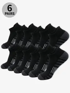 Men's Breathable Mesh Socks, High-Quality Athletic Sporty Ankle Socks, Casual Daily Wear, Pack of 6 Pairs, Comfortable and Multi-Functional Design