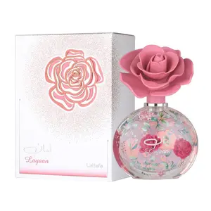 Lattafa Layaan Eau de Parfum 2.5 oz Spray for Women | Elegant Floral Musk Perfume with Pear, Jasmine & Cedarwood