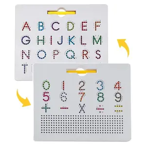 Interactive Double Sided Magnetic Sight Word Board for Toddler, Alphabet & Number Tracing Board, Educational Learning Toy, Perfect Xmas Gift
