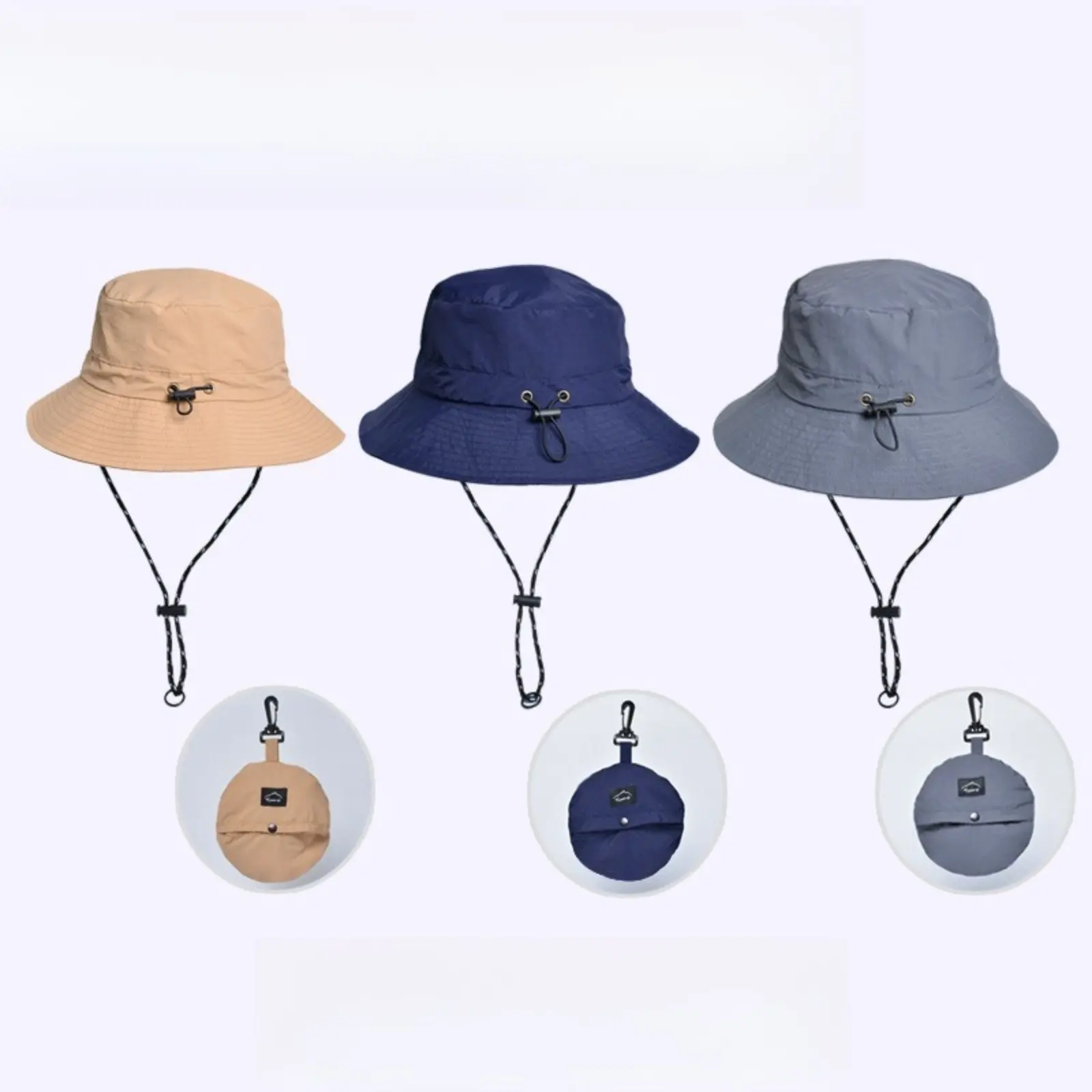 New summer waterproof fisherman's hat, suitable for both men and women, outdoor fishing, hiking, and sun protection hat, foldable.