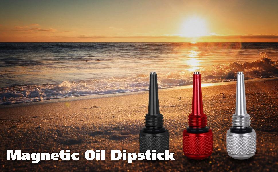 Aceup Energy Magnetic Oil Dipstick with O-Ring for Inverter Generators, Compatible with Yamaha, WEN, Predator and more- Silver