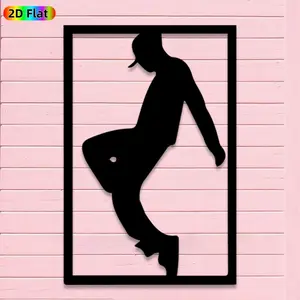 1pc Avant-Garde Skateboarder Metal Wall Art, Avant-Garde Skateboarder Statue Mural, Iron Craft, Perfect for Living Room, Lounge, Outdoor Space Decor, Silhouette Wall Decor, Artistic Metalwork, New Year Decor, Ideal Gift for Trend Seekers