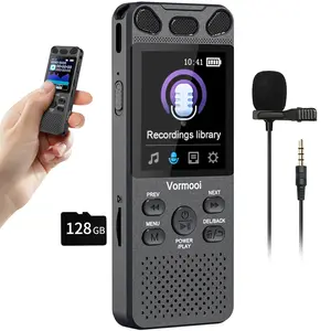Vormooi 160GB Professional Digital Voice Recorder with Micphone, 110 hours of recording 1536Kbps Suitable for lectures/meetings/interviews