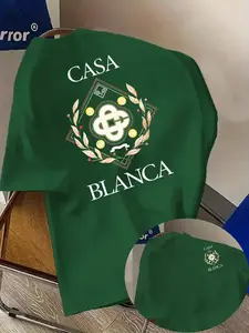 Men's Unique Summer Regular T-Shirt with Geometric Print, Fitted Casual Style for Comfortable Daily Wear, Perfect for Spring & Summer, Casual Streetwear Top