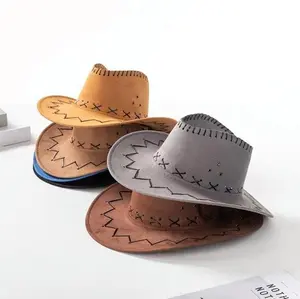 Cowboy Hat - Classic Design with Round Shape and Comfortable Fit for Outdoor Activities stylish headwear cowboy  hats