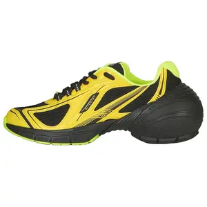 Givenchy GIV Runner Men's Low-Top Mesh Sneakers with Lace-Up and Cushioning in Yellow-Black Trending Shoes, House White Official Shoes to Get / Maison Mihara Verifiable, with credentials and supporting global authentication