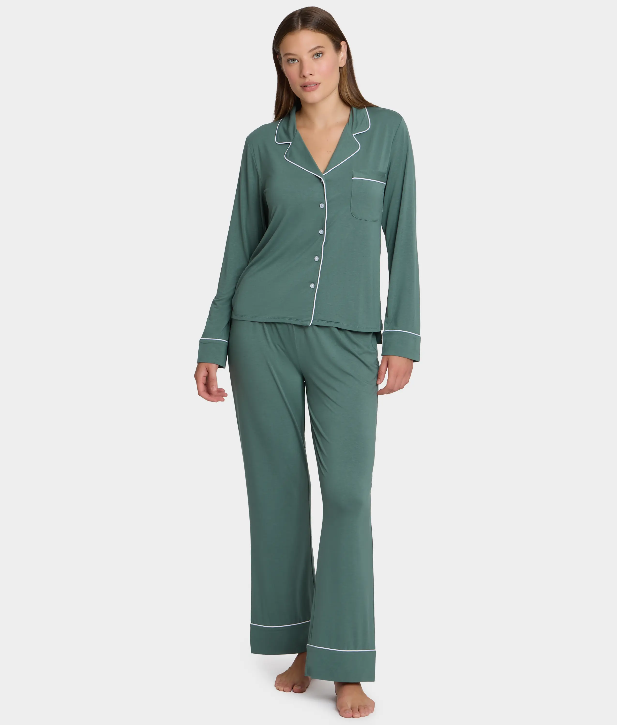 The Cooling Piped Pajama Set