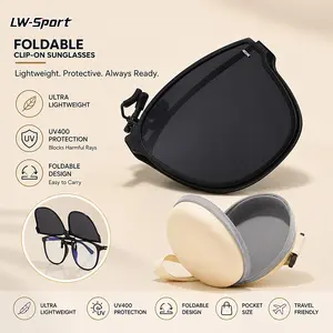 Unisex Polarized Clip On Sunglasses, Extra Large Flip Up Driving Glasses for Prescription Eyewear, Anti Glare UV Protection Shades for Fishing, Travel, Cycling, Outdoor Sports & Daily Driving
