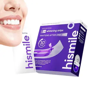V34 Whitening Strips - Purple Tooth Whitening Strips for Effective Stain Removal & Color Correction - 14 Applications for a Brighter Smile