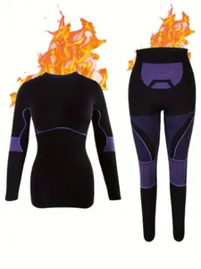 Womens Thermal Underwear Ski Breathable Warm Base Layer Winter Long Johns Top Bottom Sets for Cold Weather