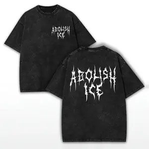 ABOLISH ICE Heavy Metal Vintage T-Shirt Retro Bold Slogan Anti Maga FCK ICE Tee Immigration Human Rights Shirt Made In USA For Women For Men [Lolly & Lace cotton t-shirt/sweatshirt/hoodie, soft and comfortable]