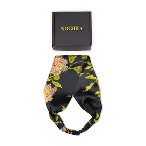 100% Pure Mulberry Silk Headband – Soft, Stylish & Gentle on Hair | Anti-Frizz, No Breakage - Handmade in USA - Printed Colors