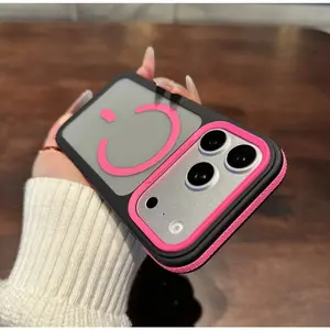 Magnetic Skin-Feel Matte Full Protection Anti-Drop Casing for iPhone 12 to 17 Pro Max Smartphones, Multi-Color Cellphone Handheld Accessories, Smartphone, Cover