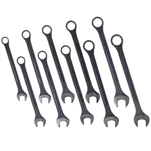 ARCH SAE Jumbo Combination Wrench Set Extra Large,10 PC SAE Black-Oxide Jumbo Combo Wrench Set  1-5/16" - 2" with pouch