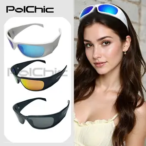 Sunglasses can be worn over glasses, polarized 100% UV protection wrap-around sunglasses, suitable for men and women driving headband glasses