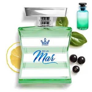 Eternal De La Mar - Inspired by Pacific Chill - 3.4 oz (100ml) - Eau de Parfum - Long-lasting - Vegan - Clean Ingredients - Unisex Perfume for Men & Women - 2000 sprays per bottle Fragrant Invigorating