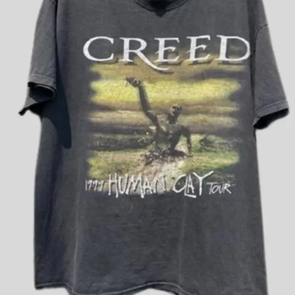 Creed Human Clay Tour 1999 Retro Band Tee, Vintage Graphic Shirt
