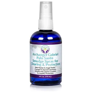 Archangel Gabriel Palo Santo Spray – 4 Fl Oz| Smokeless Smudging Mist for Clearing & Protection| Aromatherapy with Essential Oils