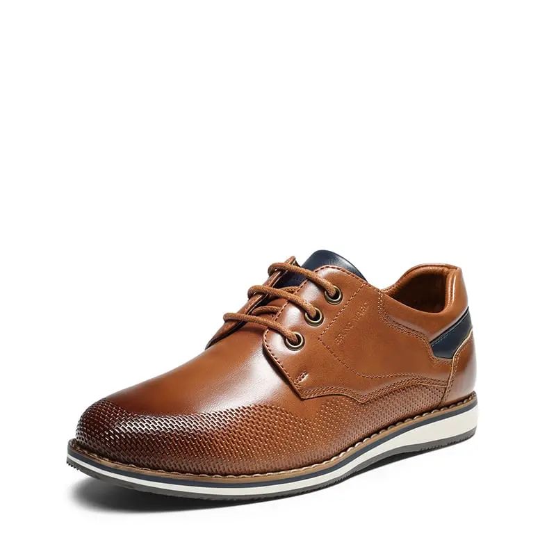 BRUNO MARC Boys' Textured PU Oxfords, Comfortable Closed-Toe Walking Footwear with Cushioned Insole for School & Party, Walking Shoes, Soft, Back To School Shoes, Faux Leather, Synthetic, Oxford Look, Wedding, 10 - 11 Years, Grip For Play, Pu Upper, Weddi