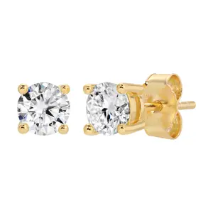 Moissanite Stud Earrings (5mm)
