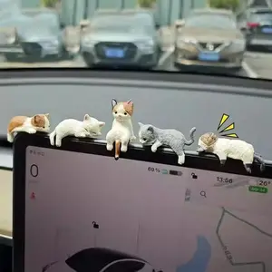 5 count Cute Mini   Rearview Mirror Ornaments Fun Dashboard Decorations Kawaii  Interior Accessories