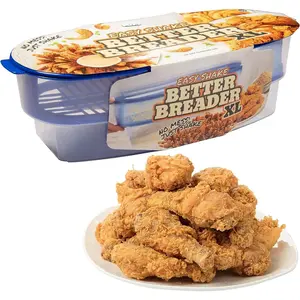 XL Original Better Breader Batter Bowl- All-in-One Mess Free Breading Station Tool- Great for Parties & Easy Cooking