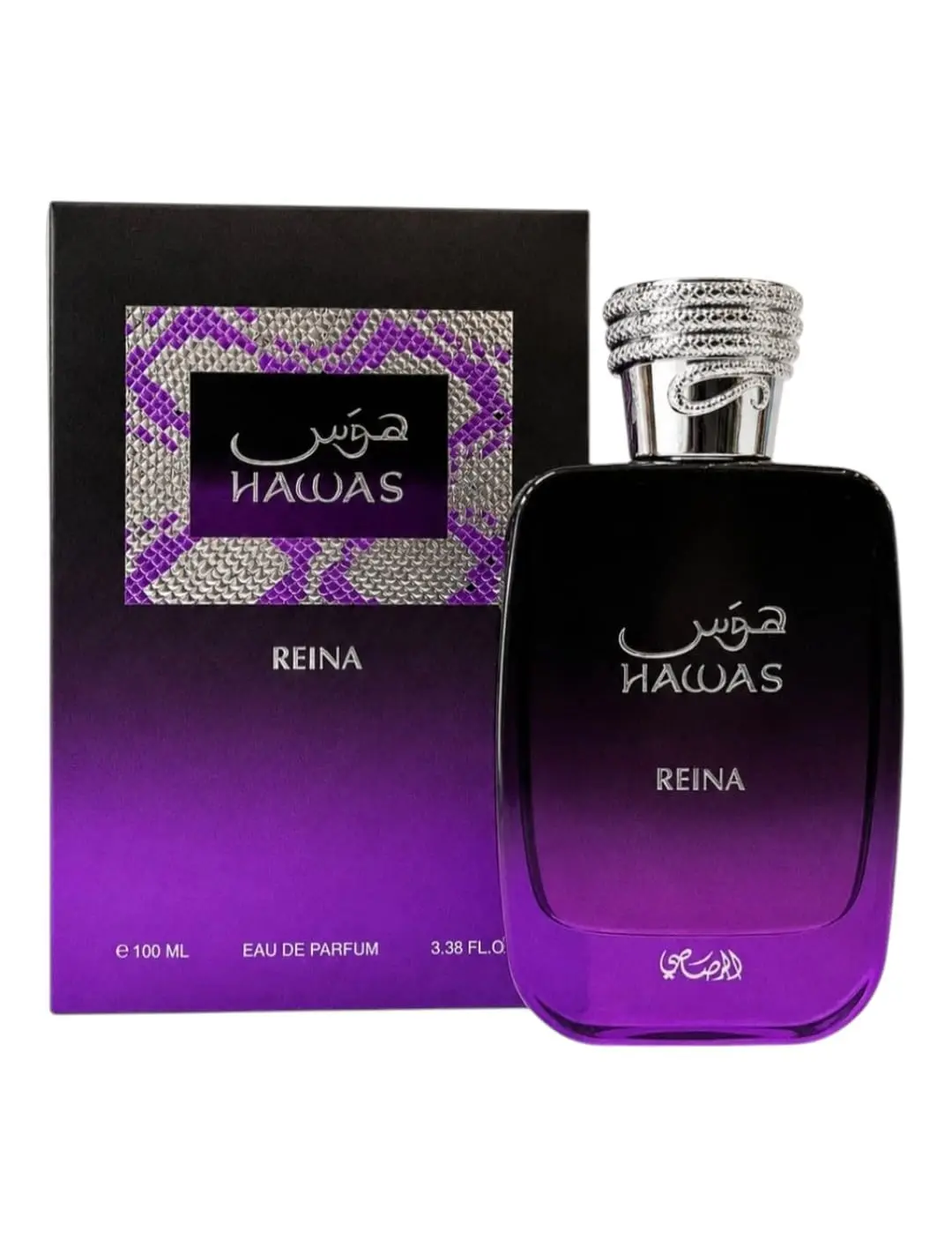 RASASI Hawas Reina EDP, Women's Floral-Sweet Musk Fragrance with Jasmine Roses, Long-Lasting Scent, 3.38 Fl Oz Bottle