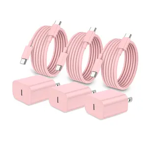 JAYUANONE New iPhone 16/16 Pro/16 Pro Max/15/15 Plus/15 Pro/15 Pro Max 20W Charger for iPad USB-C with 2 Pack 6ft Wall Charger Block - Smartphone and Cellphone