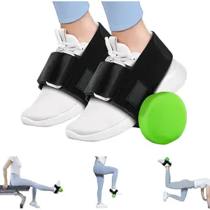 Dumbbell Foot Attachment for Leg Workout, Dumbbell Attachment Straps, Tibialis Trainer, Ankle Straps for Dumbbells, Dumbbell Foot Strap for Weight Lifting, Shin Splint, Hamstring Curls, Leg extensions
