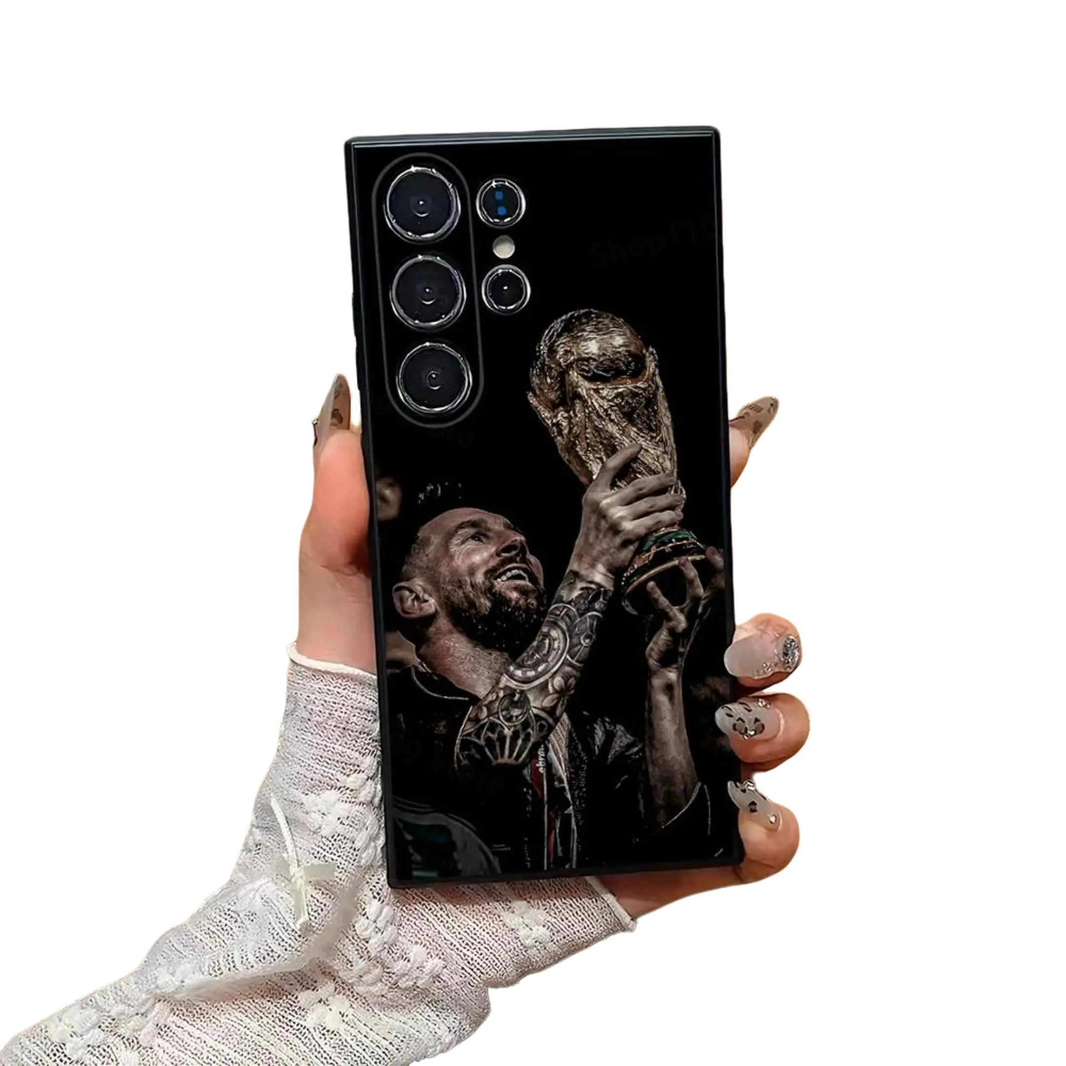 Customized Football Star M#10 Heavy Duty Protection Silicone TPU Phone Case - Shockproof, Anti-Slip, Dustproof Black Soft Cover for Samsung S26, S25, S24, S23, S22, S21, A14, A15, A16, A35 (Ultra, Plus, FE Models) | Protective Mobile Accessories