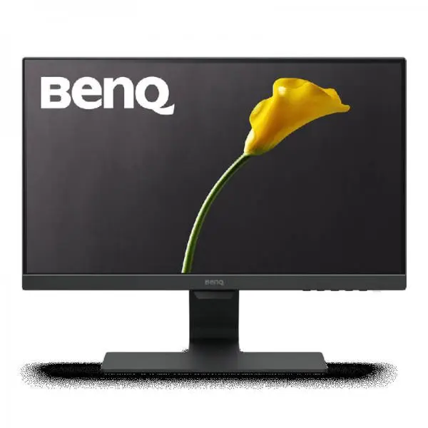 BenQ 21.5in Flat IPS Panel Edge-to-Edge Computer Monitor - Black, 1920×1080 Crisp Full HD, 178-Degree Viewing Angle, Brightness AI Tech, Dual HDMI Ports, Cable Management System
