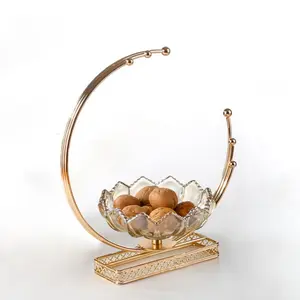 Luxury Fruit Platter Snack Tray, Dessert Display Plate, Food Storage Organizer, Candy Box, Nut Plate, Living Room Snacks, Dry Goods Dish