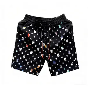 Summer Floral Hawaiian Beach Shorts Men's Loose Fit Tropical Print Casual Vacation Lightweight Silk Shorts Couple Outfit