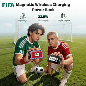 FIFA World Cup 2026 P01 Portable Charger Stay Powered Anywhere Ultra Slim Magnetic Power Bank Perfect for Travel  Game Day