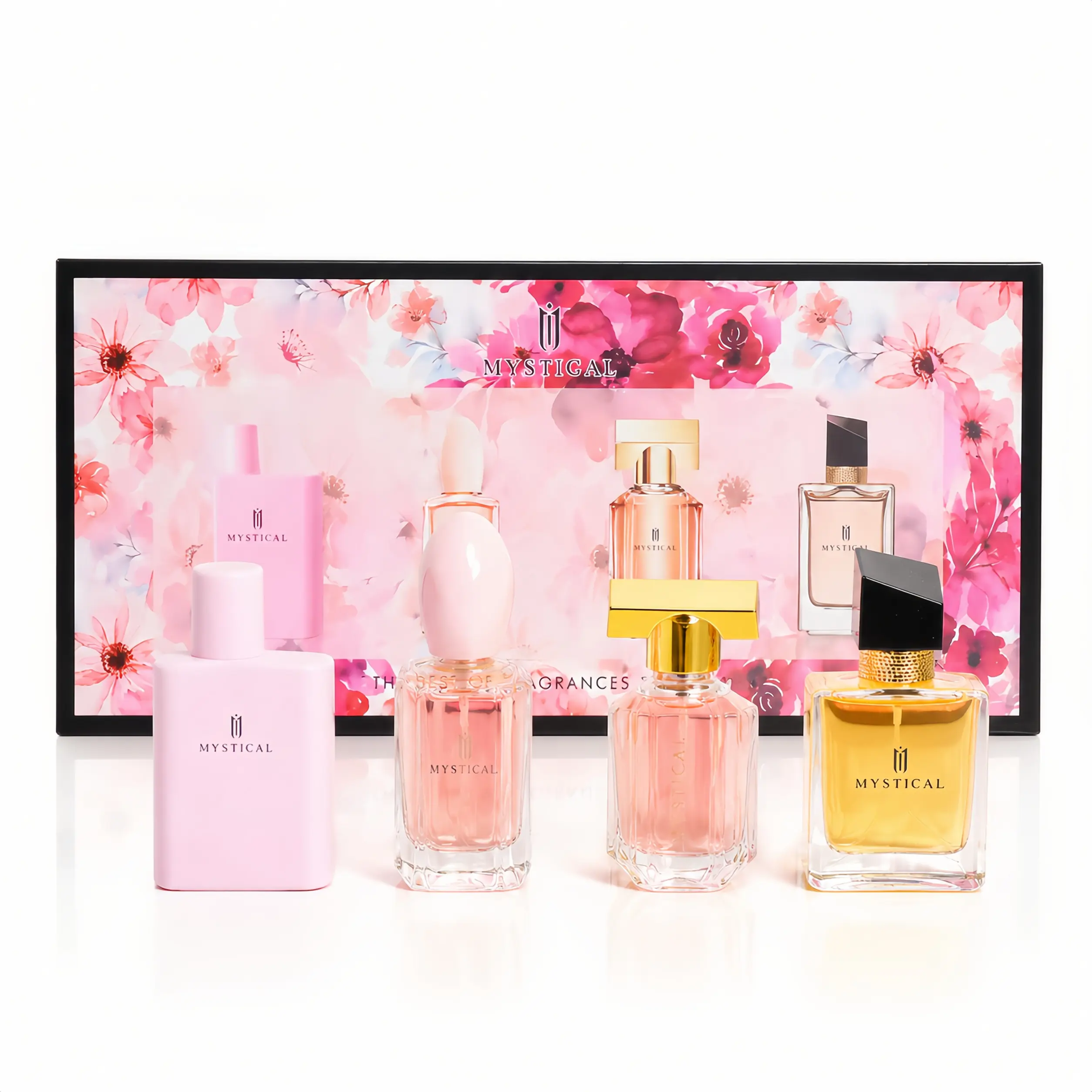 MYSTICAL Women's Perfume Set (30MI*4 )IRomantic Floral & Fruity Notes  I Dating & Parties I ldeal Gift for Birthday& Anniversary I Light& Non-Greasy|women's perfume|long lasting perfumes|perfumes para mujer|mini perfumes woman
