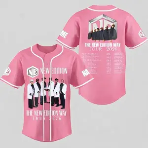 The New Edition Way Tour 2026 Baseball Jersey – NE Concert Merch Fan Shirt, Retro R&B Style Jersey Tee