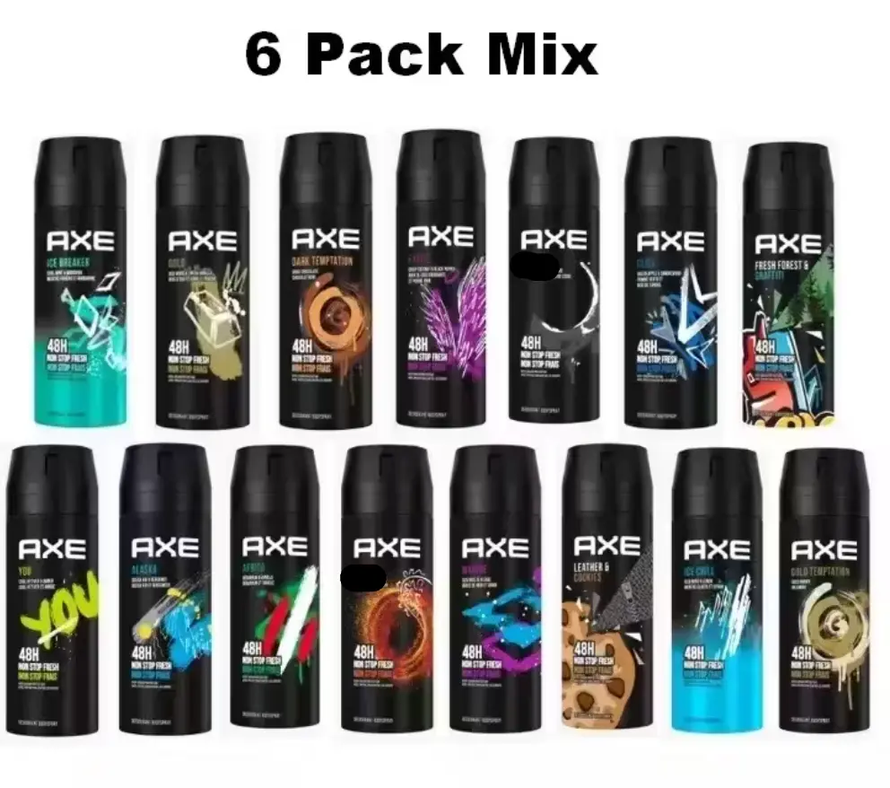 6 Pack Axe Spray Mix 150 ml / 5 fl oz