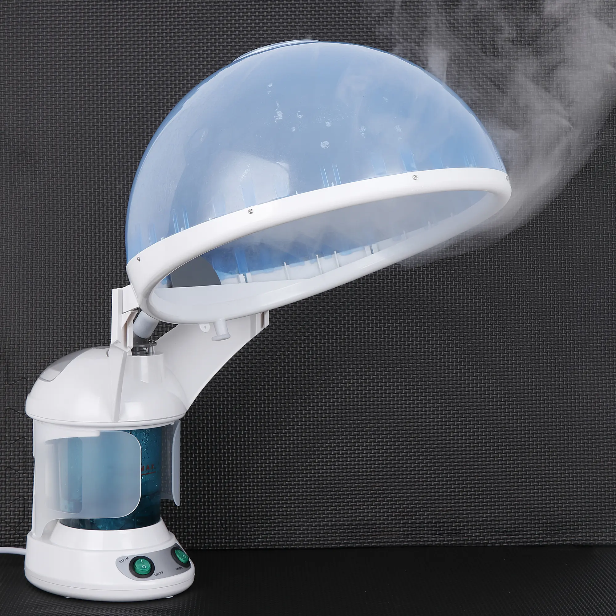Zeny 2-in-1 Hair & Facial Steamer with UV Ozone Technology - Compact Design Beauty Product for Adult Unisex Pore Cleansing, Soothing Hydration, Durable Plastic Tabletop Home Salon Machine, 110V, Plug