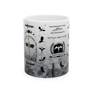 Fourth Wing Dragon Rider Mug, Xaden Riorson Bookish Gift, Violet Sorrengail Fantasy Romance Cup, Empyrean Series Romantasy Merch