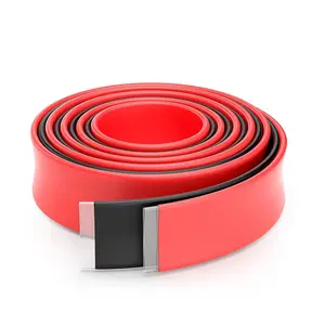 3/4 Inch 8 Ft Heat Shrink Tubing Roll, 3:1 Marine Grade Adhesive Lined Heatshrink Wire Tube,  Dual Wall Wiring Wrap for  Sealing Oil-Proof Wear-Resistant (4 ft Black & 4 ft Red)