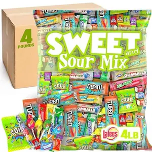Lalees Sweet and Sour Mix - 4 Pounds - Pinata Candy Assortment - Birthday Party Favors - Novelty Fun Candies