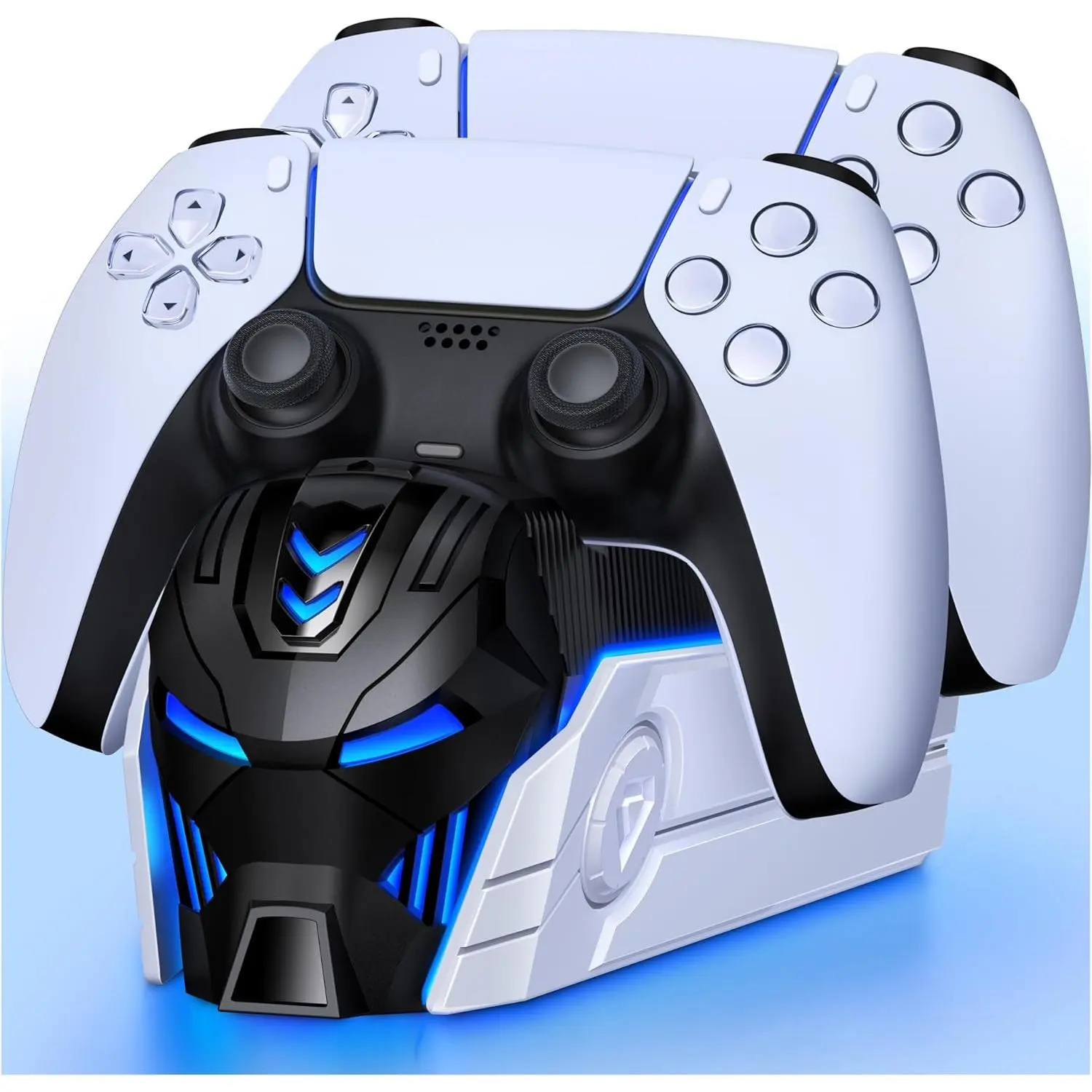 BEBONCOOL PS5 Controller Charger Station for Playstation 5 Dualsense Controllers: Fast PS5 Dual Controller Stand Charger Dock-LED PS5 Controller Charging Station Accessories for Playstation 5 Storage Kit
