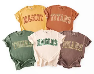 Comfort Colors Custom School Mascot Tshirtschool Logo Shirtteam Mascot Name Teecustom Name Gifts For Back To Schoolcustom Sportsana2131