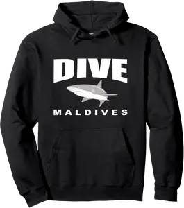 Dive Maldives with Shark, Scuba Diving in the Maldives Pullover Hoodie - Katiareg Shop 42B0B7G8179T