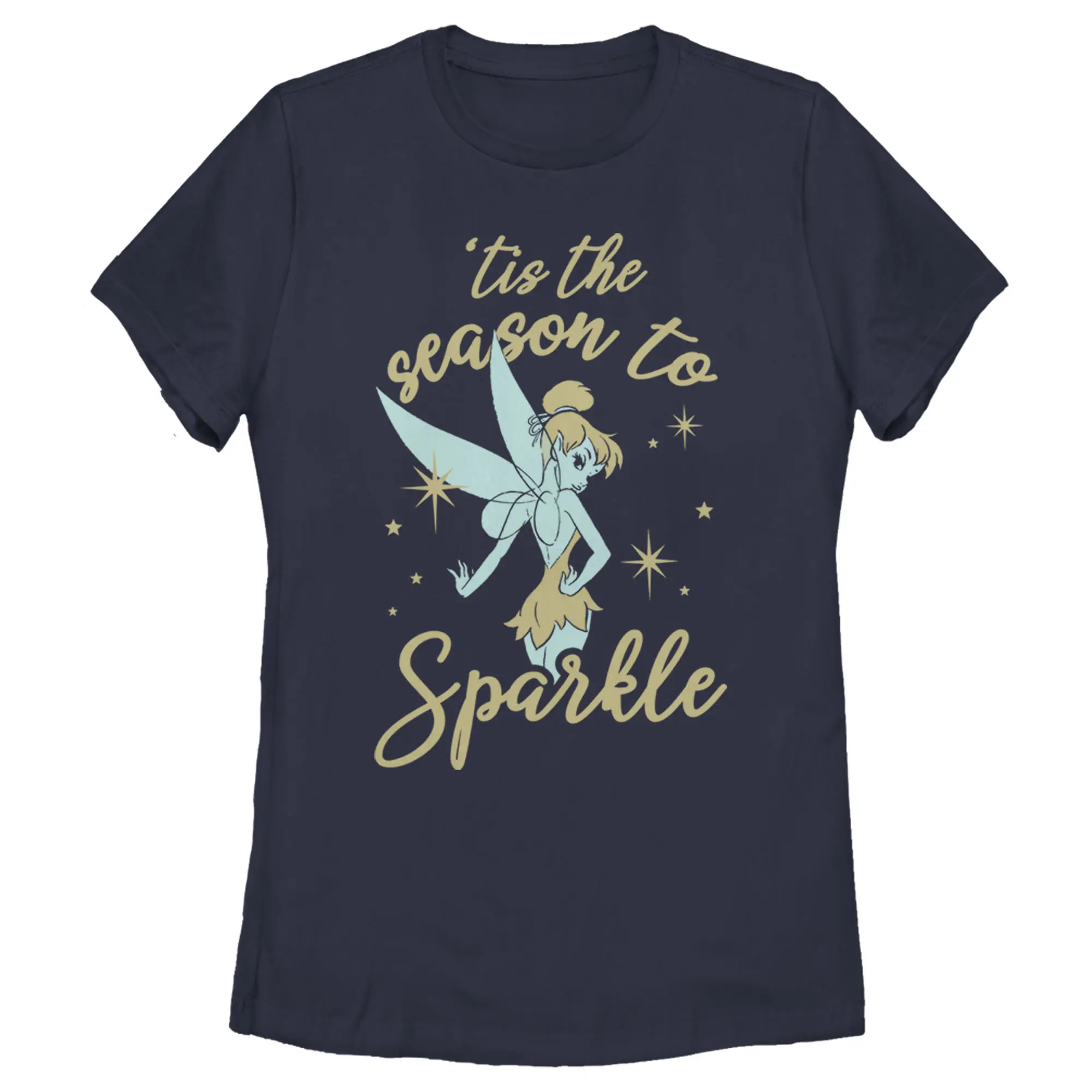 Women's Disney Peter Pan Tinker Bell 'Tis the Season to Sparkle T-Shirt