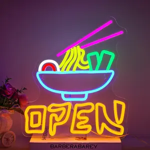 Ramen Noodles Design Neon Sign, USB Powered Neon Light, Wall Mounted Neon Sign, Decorative Light for Ramen Shop, Restaurant, Food Mall, Shop, Kitchen, Led Neon Lights, LED Lighted
