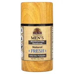 Okay Pure Naturals Men's Aluminum Free Deodorant, Natural Fresh, 3 oz (85 g)