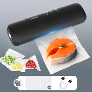 Dr.Fresh Vacuum Sealer Machine, DR V10 Mini Vacuum Sealer for Food Fast-Compact/Multi-Functional Food Vacuum Sealer with External Vacuum System, Portable Vacuum Sealer, Space & Energy Saving Design, Keep Ingredients Fresh [Updated 2025]